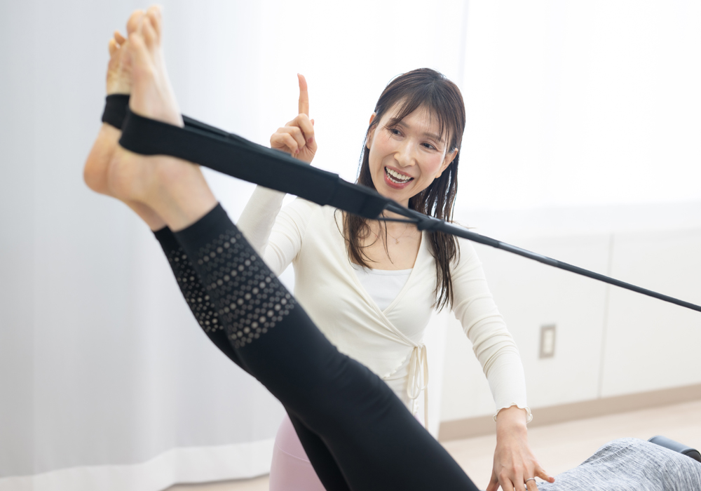 バレエバーを使ったレッスン