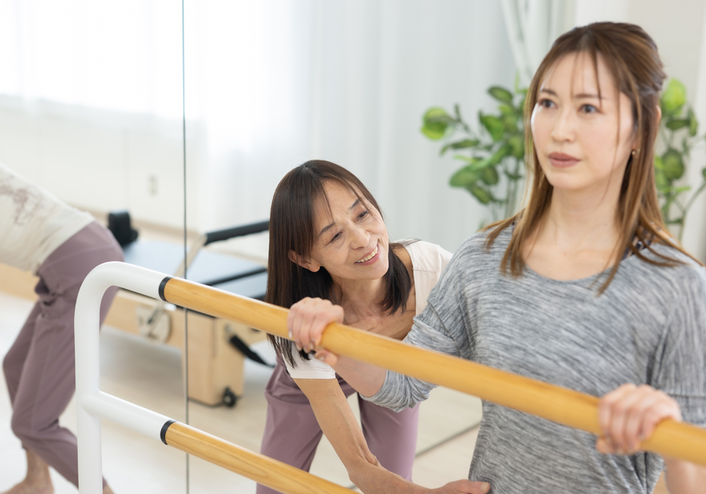 マンツーマン指導の様子